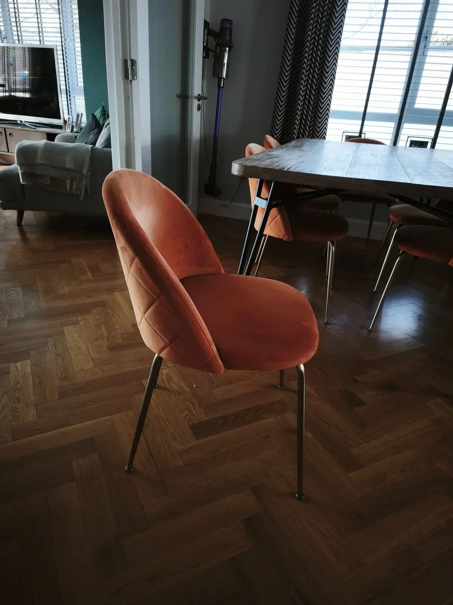 6 x Modern kitchen chairs - Image 3