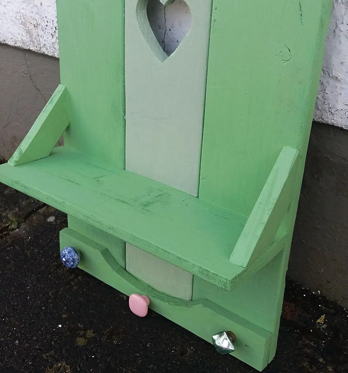 Rustic floating shelf / coat rack - Image 3