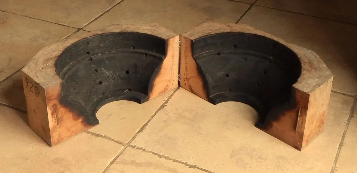 Heavy Wooden Glass Blowing Mould - Image 3