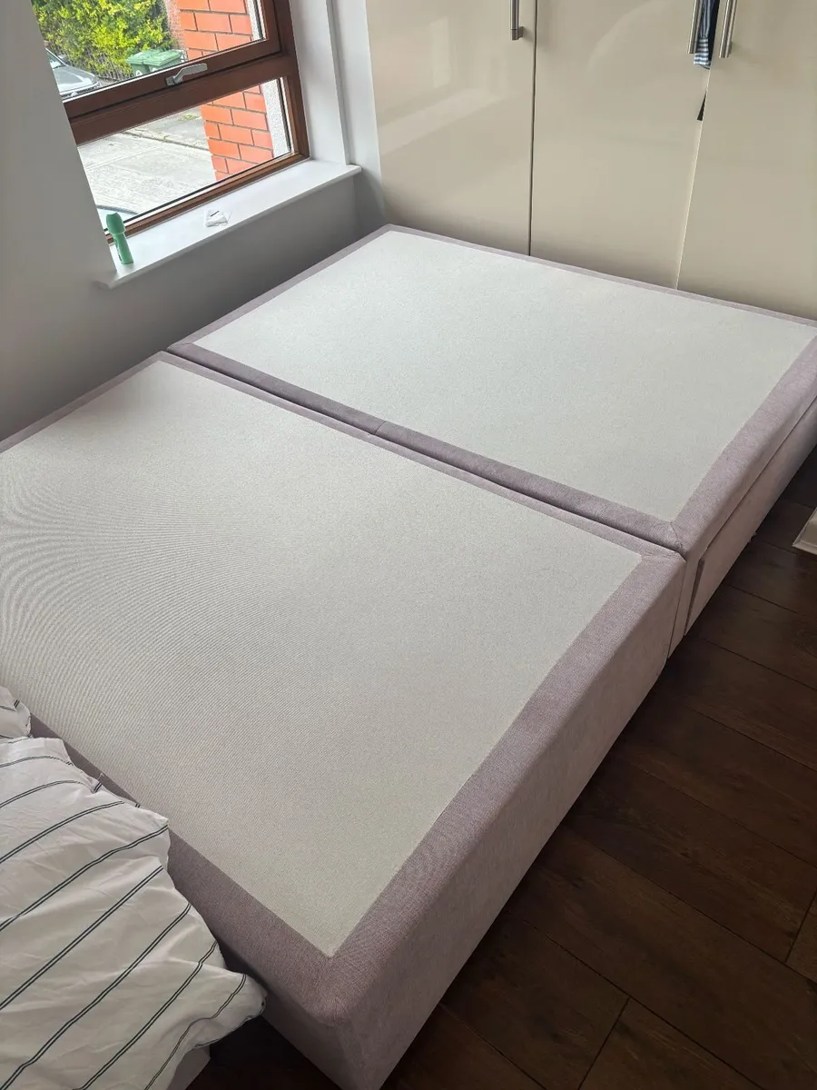 King Size Divan Bed Base - 2 Drawers. Like new. - Image 1