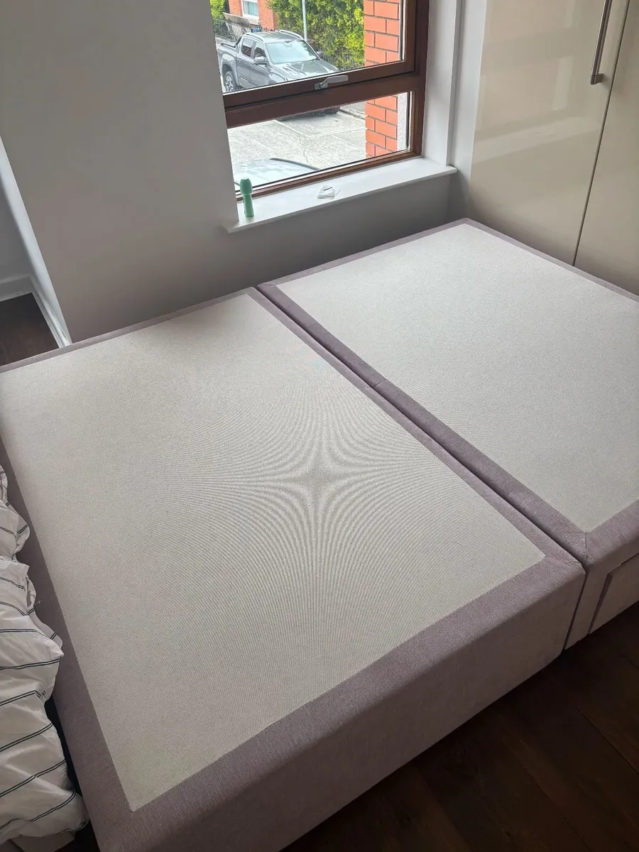 King Size Divan Bed Base - 2 Drawers. Like new. - Image 2