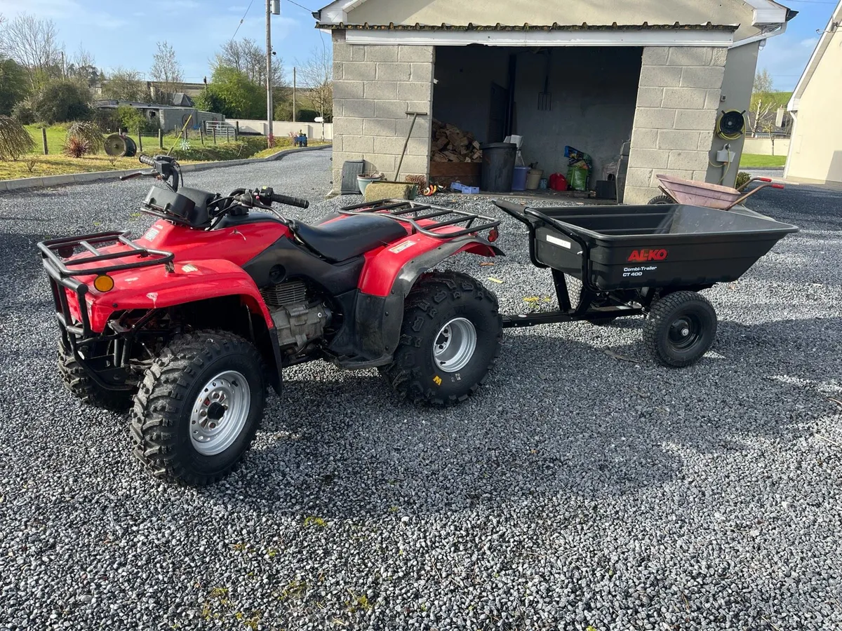 Honda fourtrax 250 & trailer - Image 1