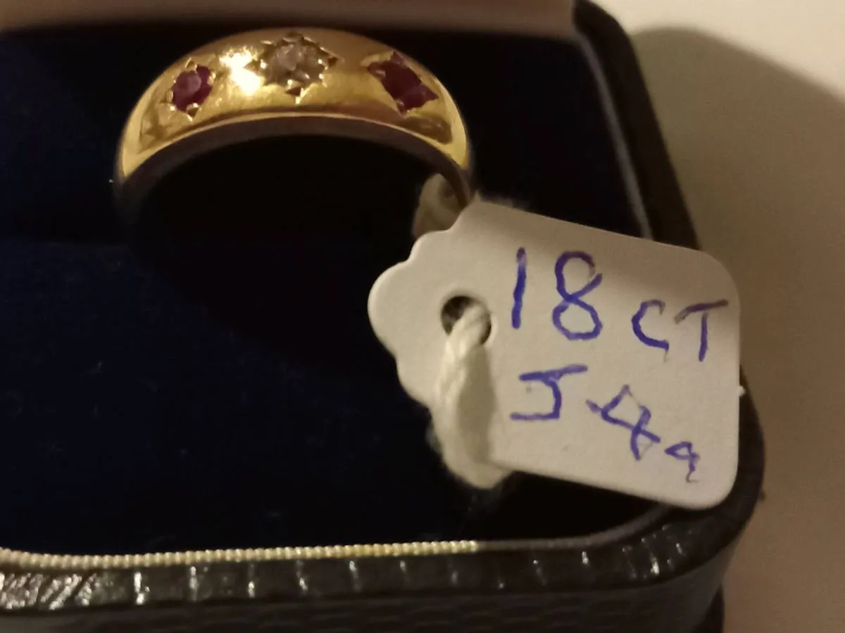 18 ct gold gypsy ring - Image 2