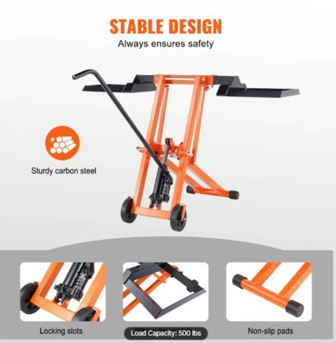 Lawn Mower Lift with Hydraulic Jack, 500 Lbs - Image 3