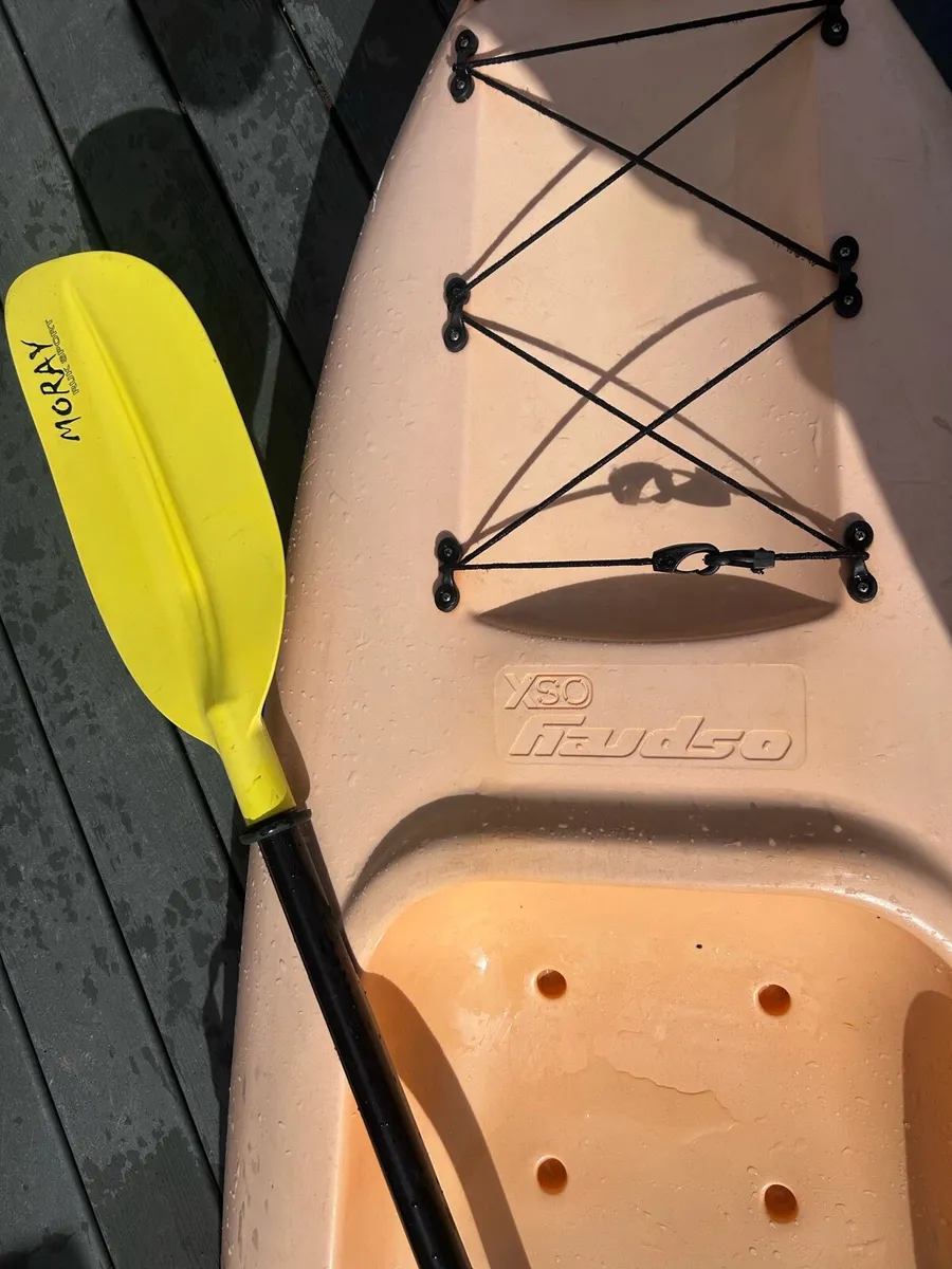 2 sit on top kayaks and paddles - Image 2