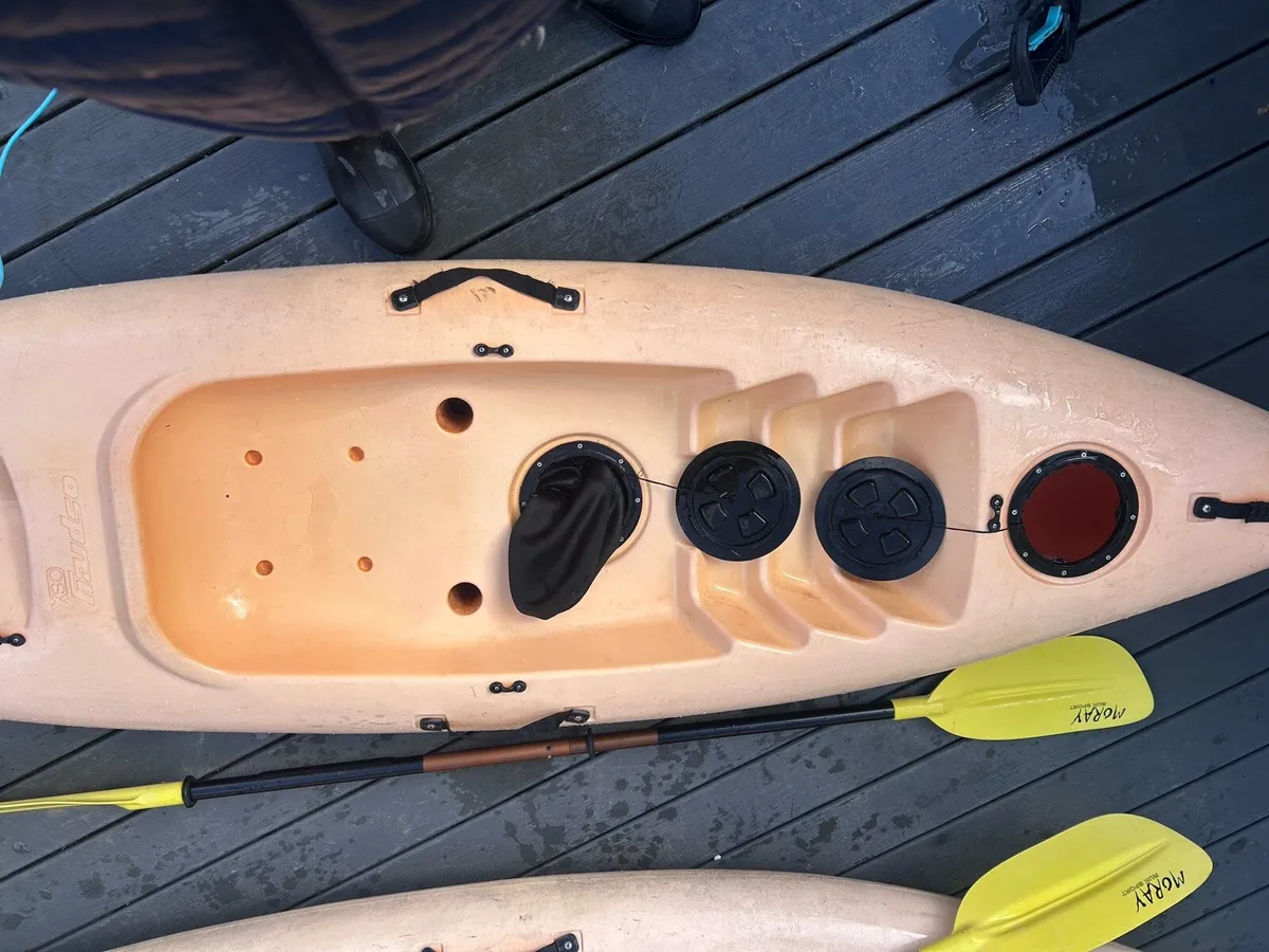 2 sit on top kayaks and paddles - Image 3