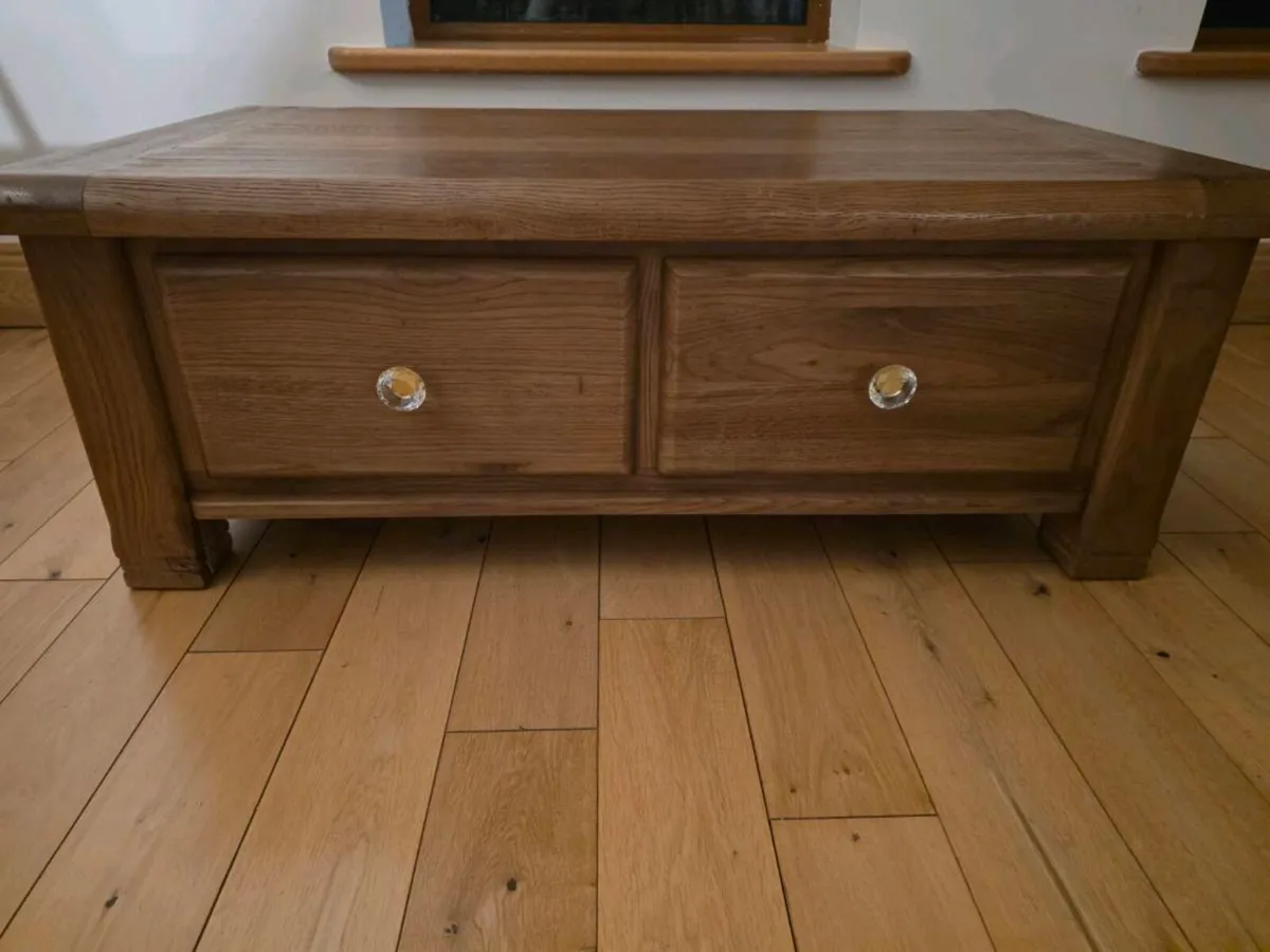 Solid Oak Coffee Table - Image 1