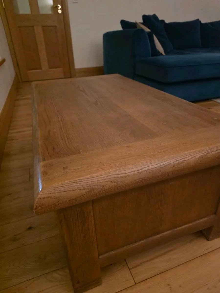 Solid Oak Coffee Table - Image 4
