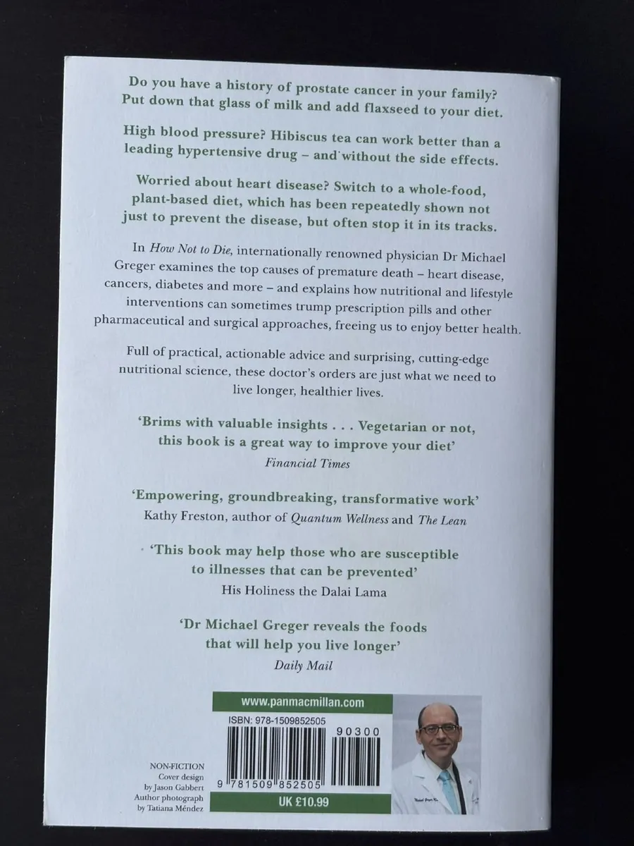 Book: "How Not To Die" Michael Greger NEW - Image 3