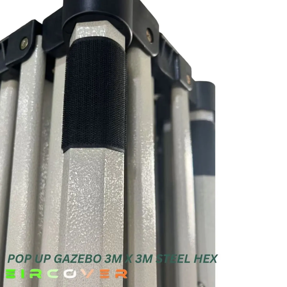 Heavy Duty Pop Up Gazebo Steel 40mm Hex 3m x 3m - Image 2
