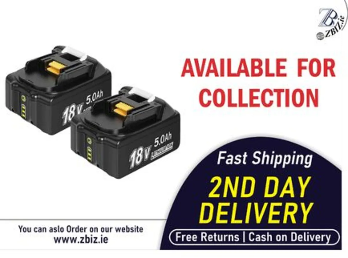 18V 5.0Ah Li-Ion Replacement Batteries for Makita - Image 1