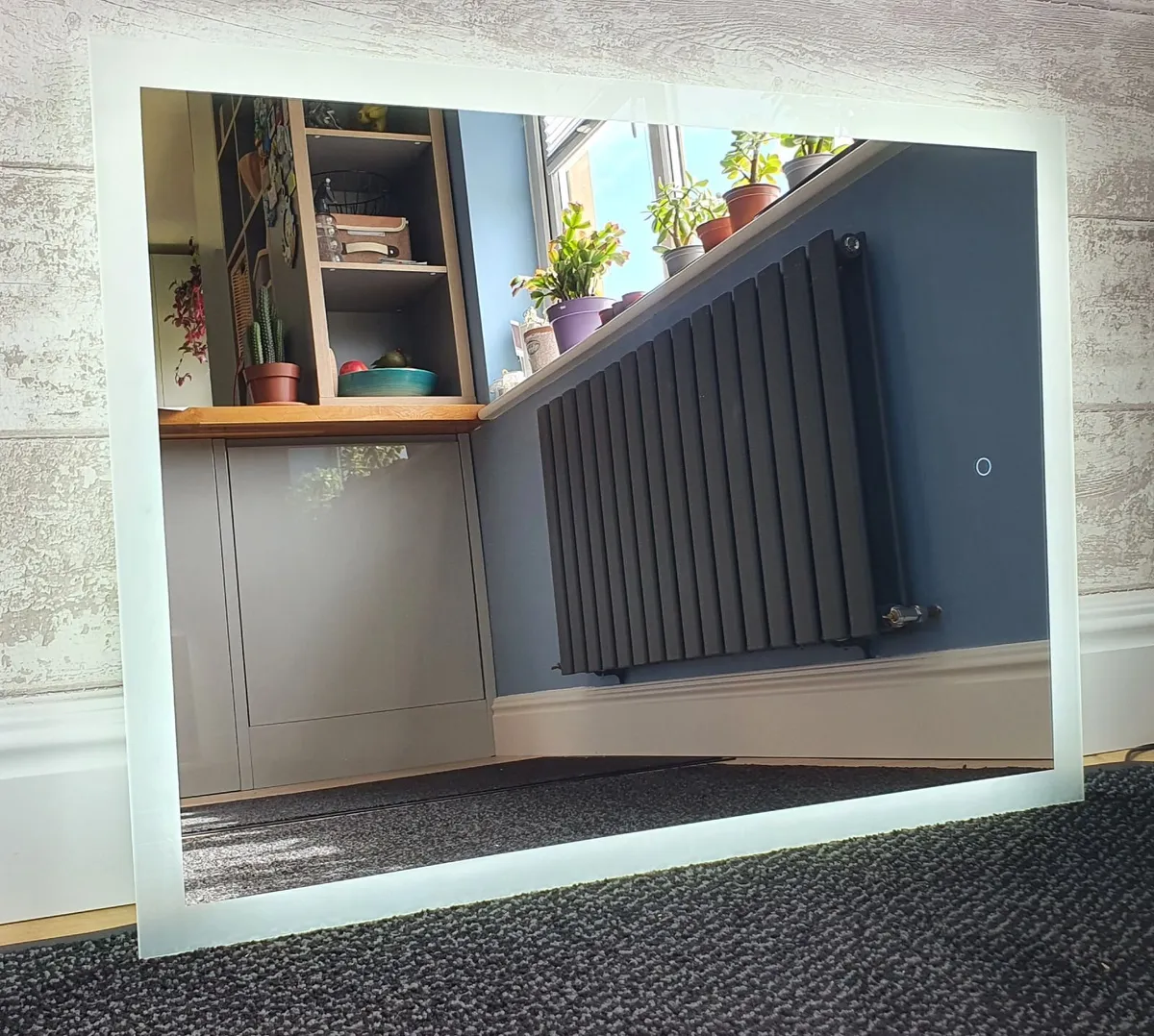 LED Bathroom Mirror Speakers Defogger 60x80cm - Image 3