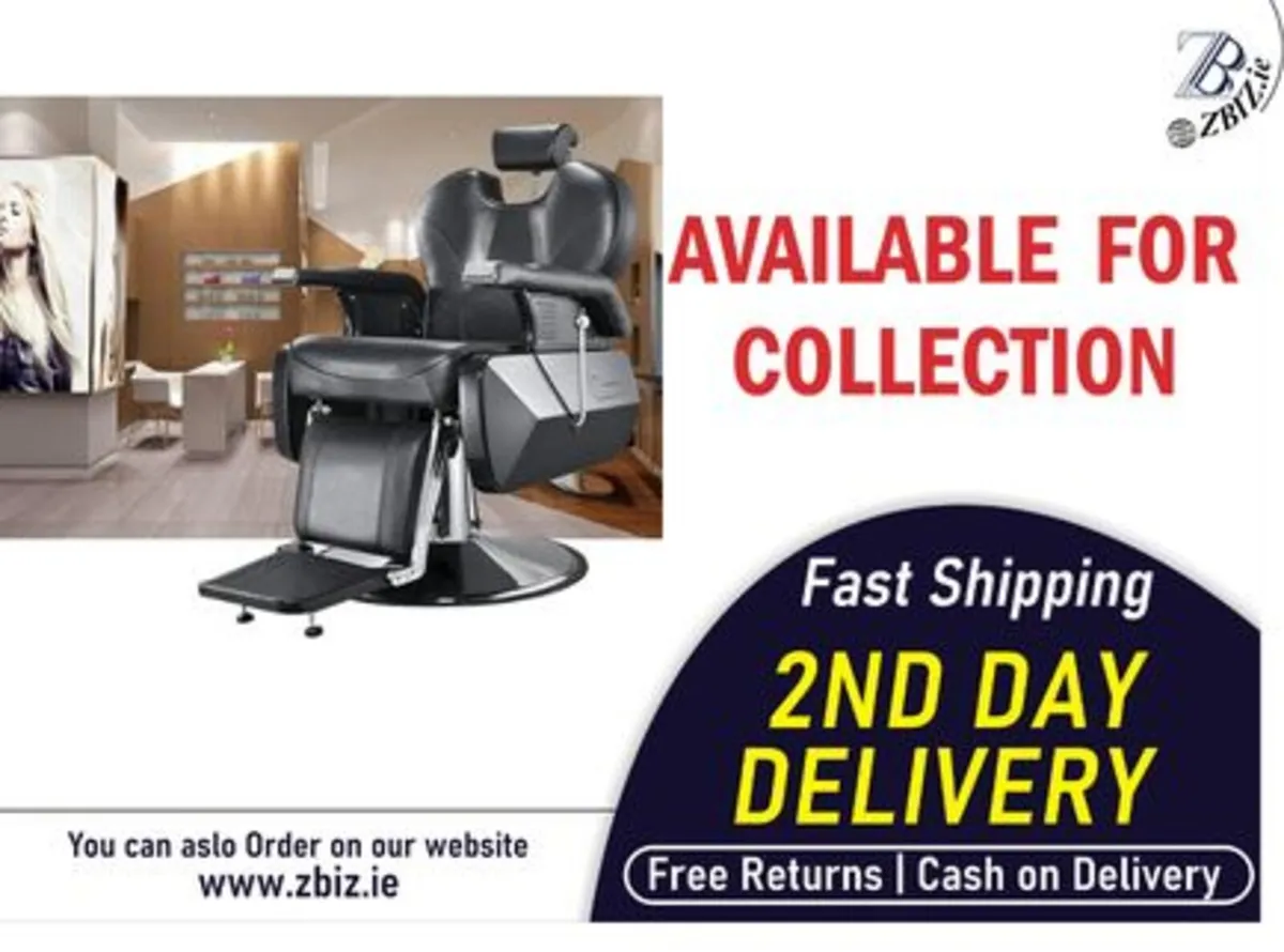 Barber Chair Professional Hydraulic Reclining - Image 1