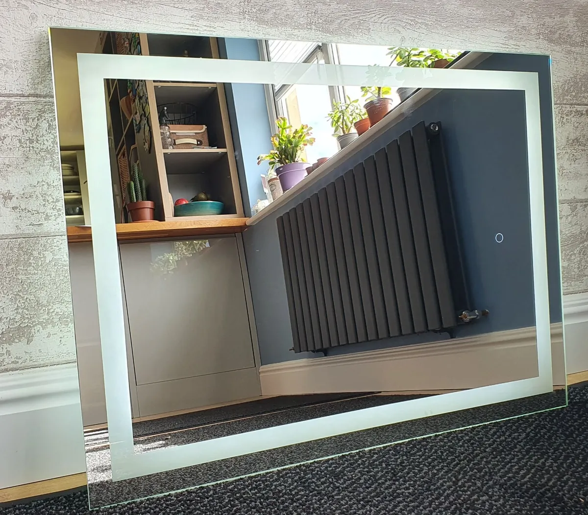 LED Bathroom Mirror 60x80cm Touch Switch Bright - Image 3