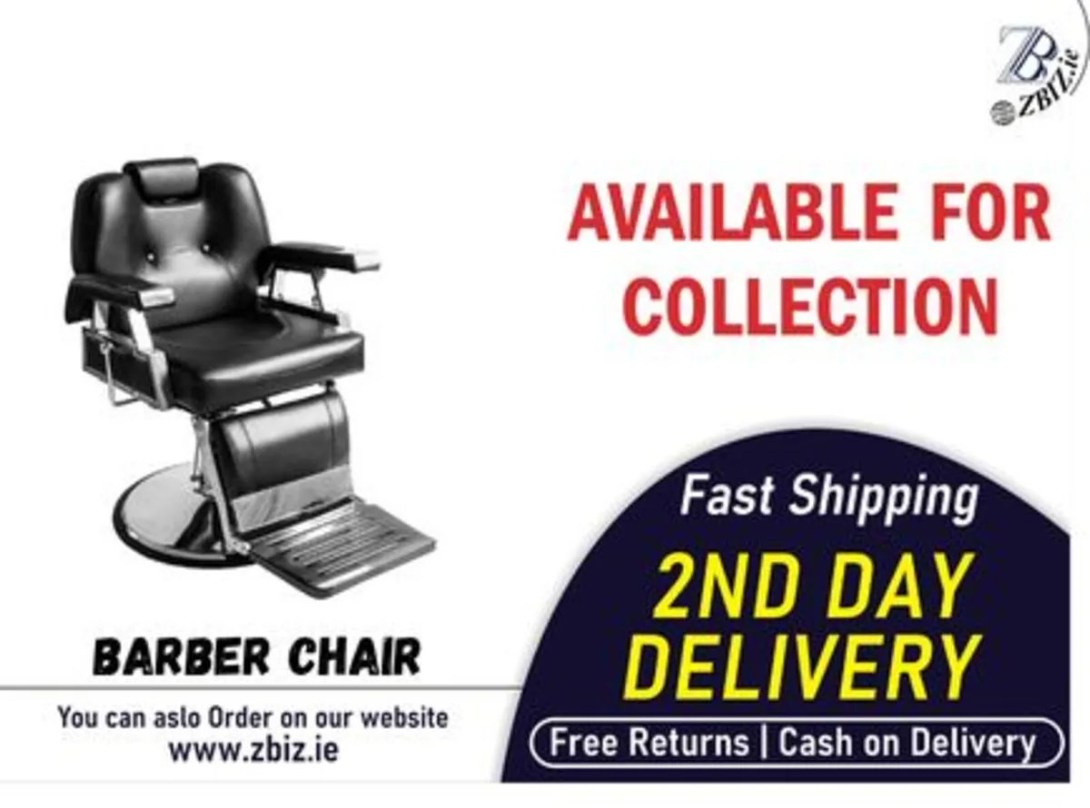 Barber Chair Hydraulic Faux Leather Hairdressing - Image 1