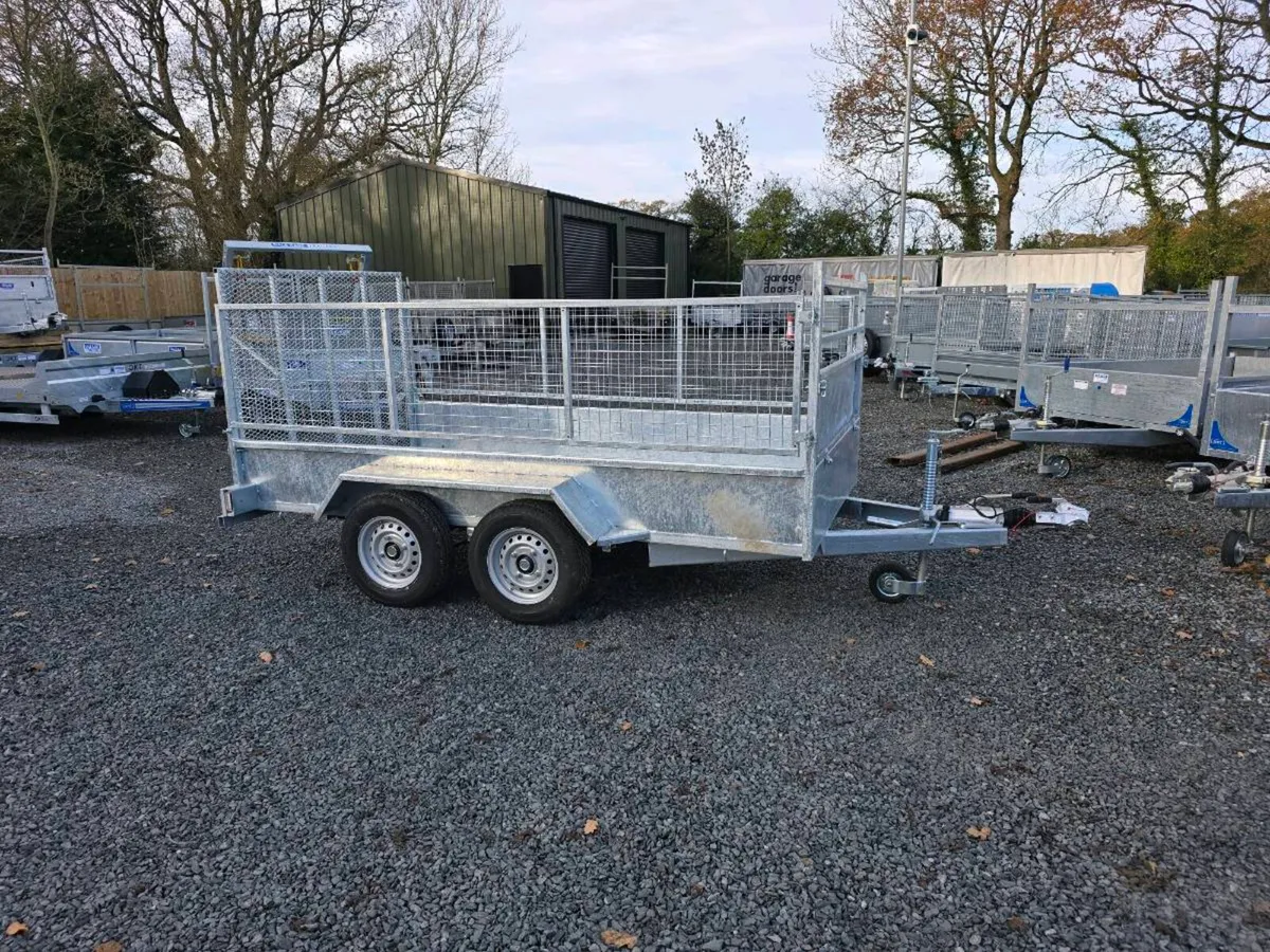 10x5ft galvanised trailer mesh ramp door leds - Image 2