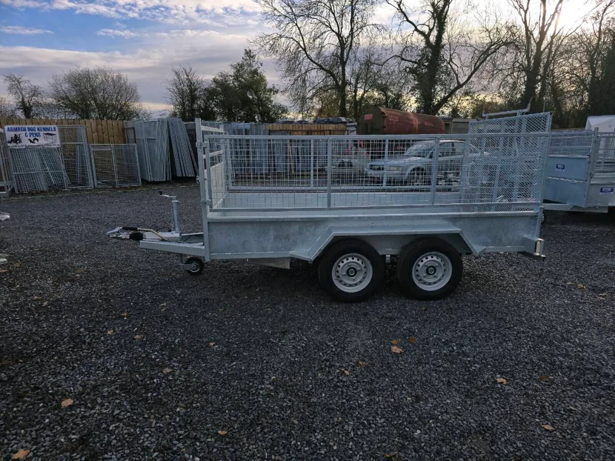 10x5ft galvanised trailer mesh ramp door leds - Image 4