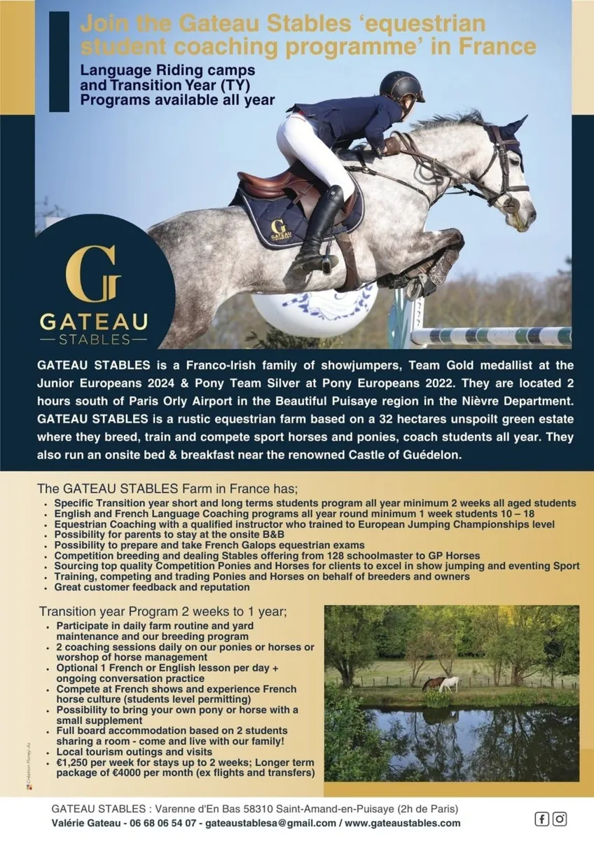 PONY CAMPS AT GATEAU STABLES FRANCE - Image 4