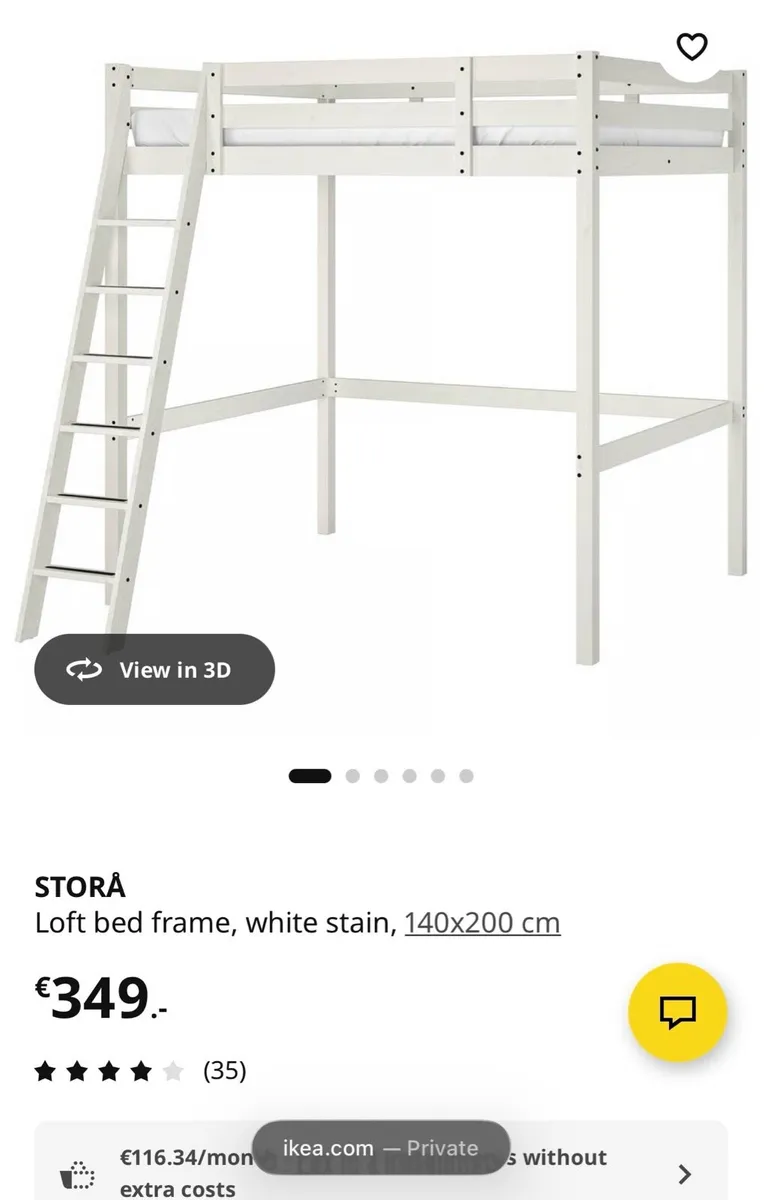 Ikea Stora Double Loft Bed - Image 4