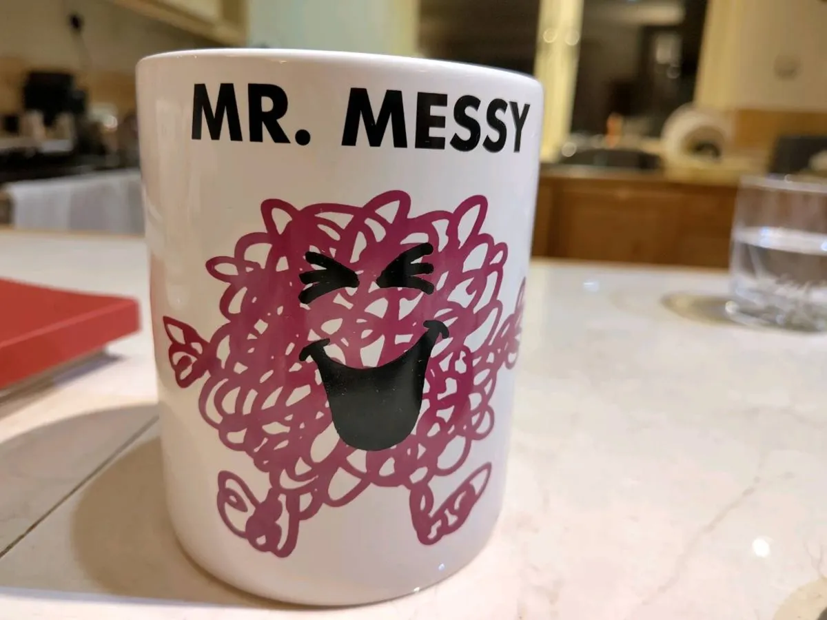 Mr Men Mr Messy ceramic jar - Image 1