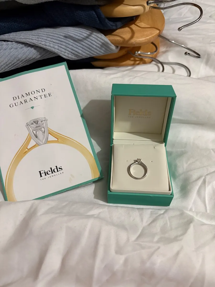 18ct White Gold Diamond Ring (0.43ct) – Size N – E - Image 2