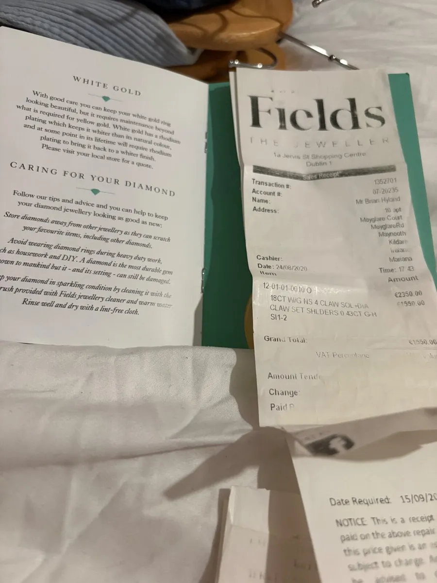 18ct White Gold Diamond Ring (0.43ct) – Size N – E - Image 4