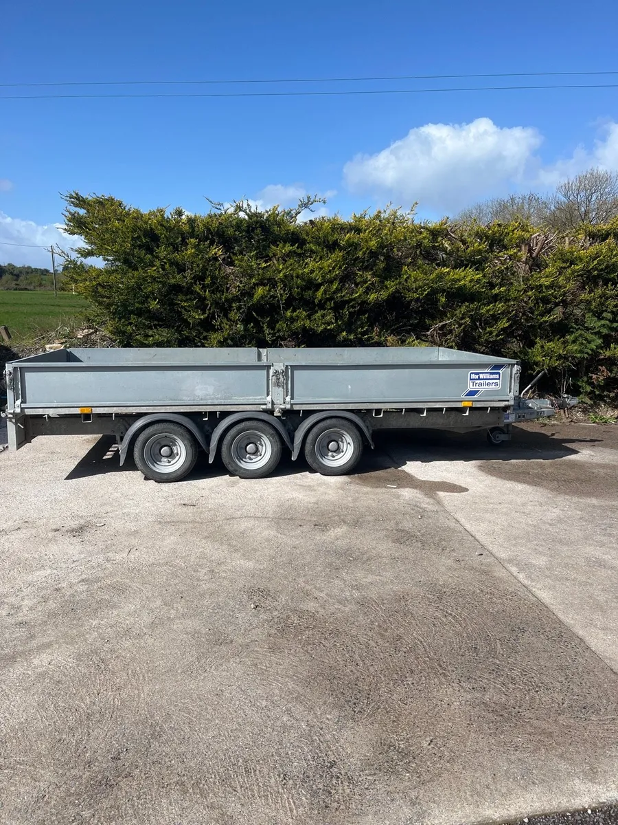 Ifor Williams 14ft x6ft tri axle trailer - Image 1