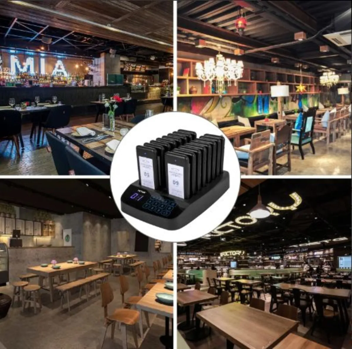 Restaurant Pager 16 Coasters Paging System Max 98 - Image 4