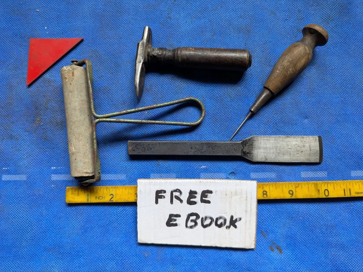 4 Leatherworking tools - Image 1