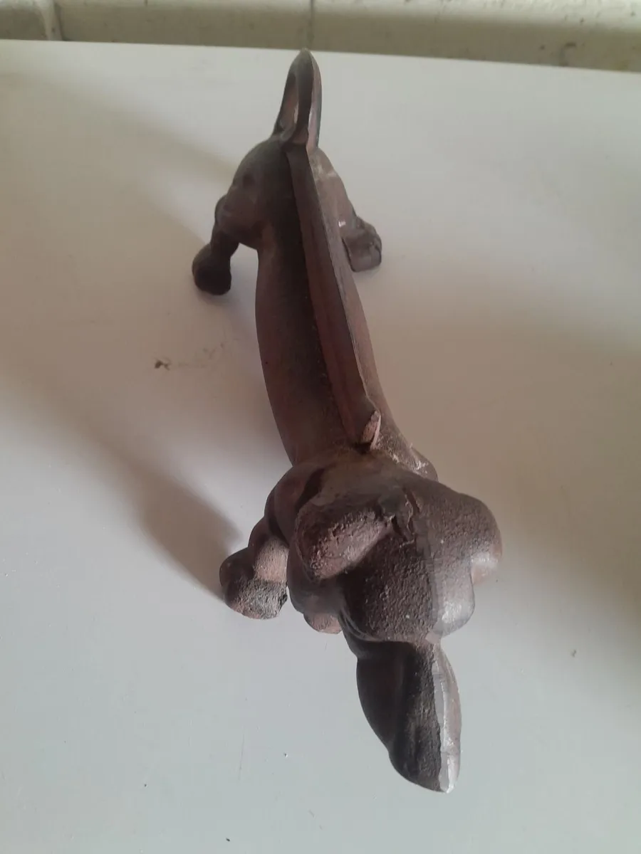 Castiron dachshund  boot scraper - Image 2