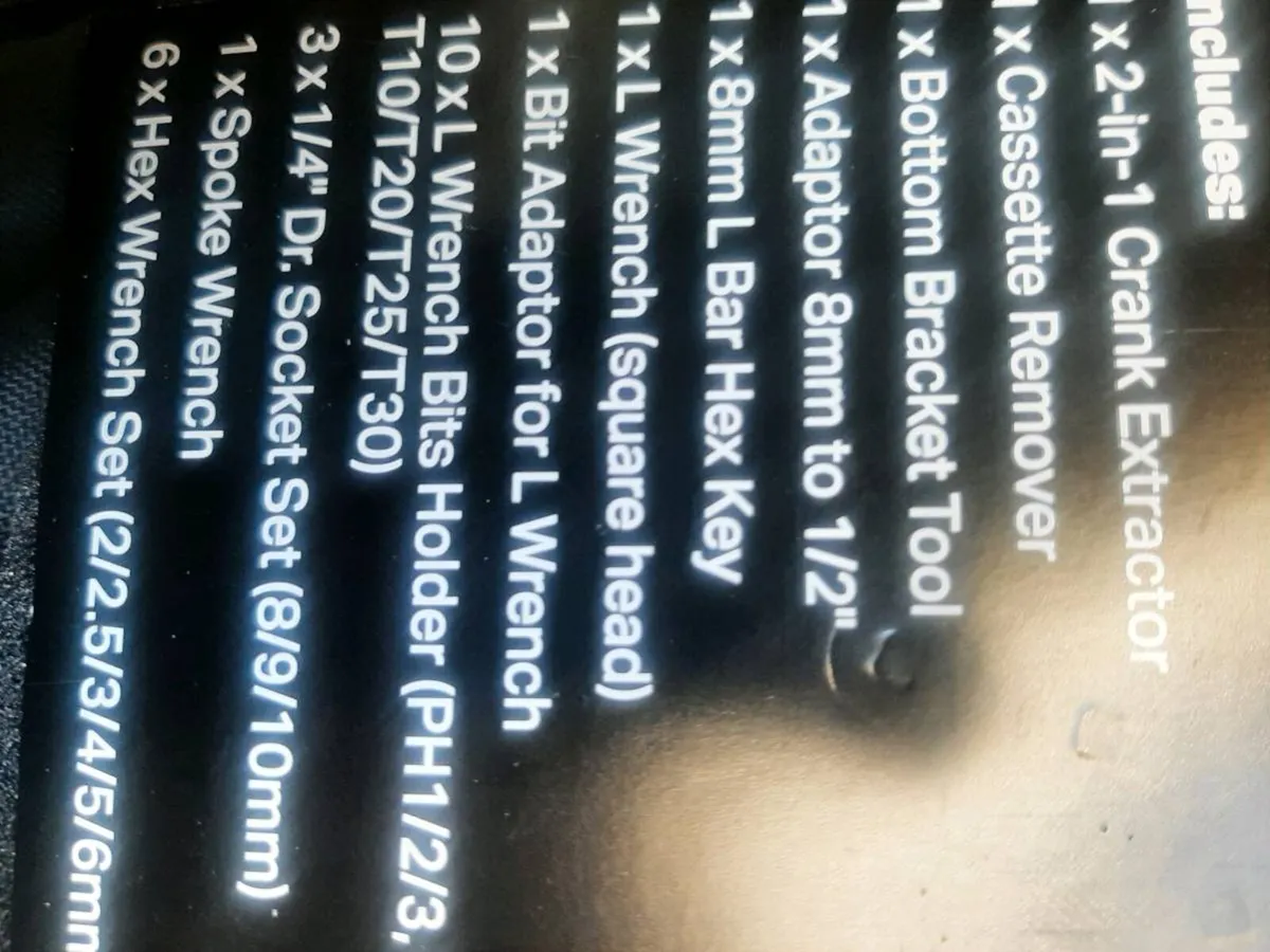 40 piece bike tool kit new - Image 4