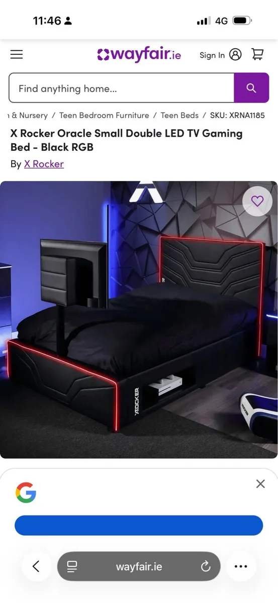 X Rocker BedSet Plus Tele and gaming chair - Image 1