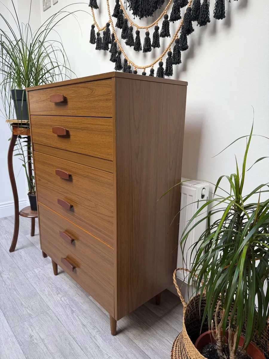 Mid Century Chest of Drawers Tallboy - Image 3