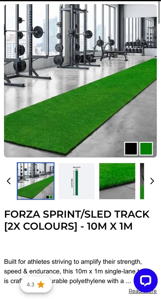 FORZA Sprint/Sled Track [10m x 1m] - Green - Image 1