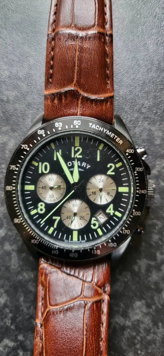 Rotary gents chronograph watch - Image 1