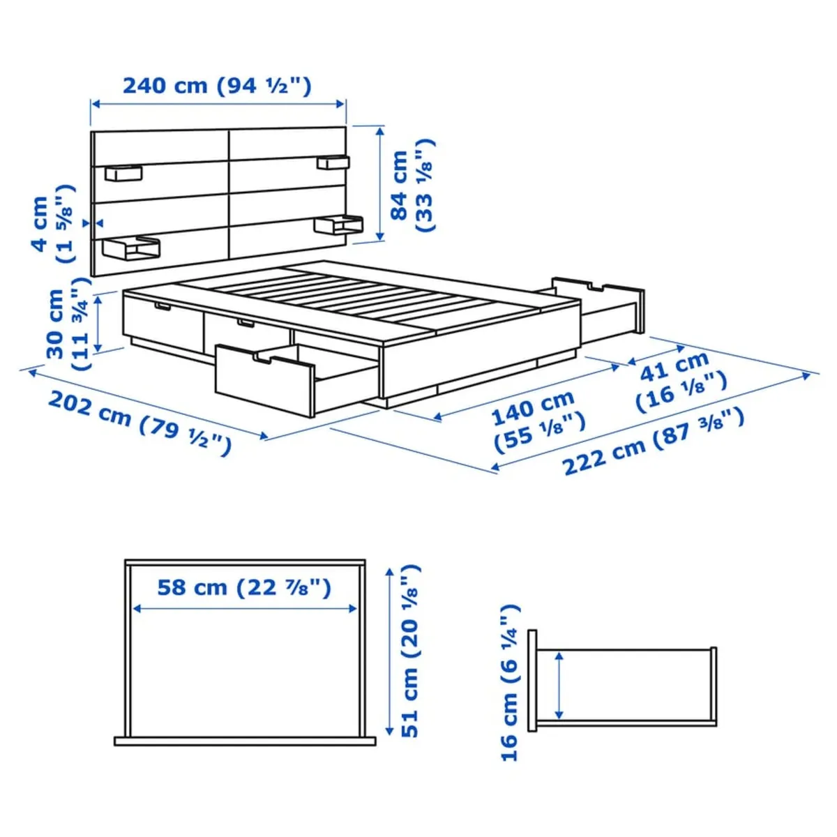 IKEA double bed - Image 2