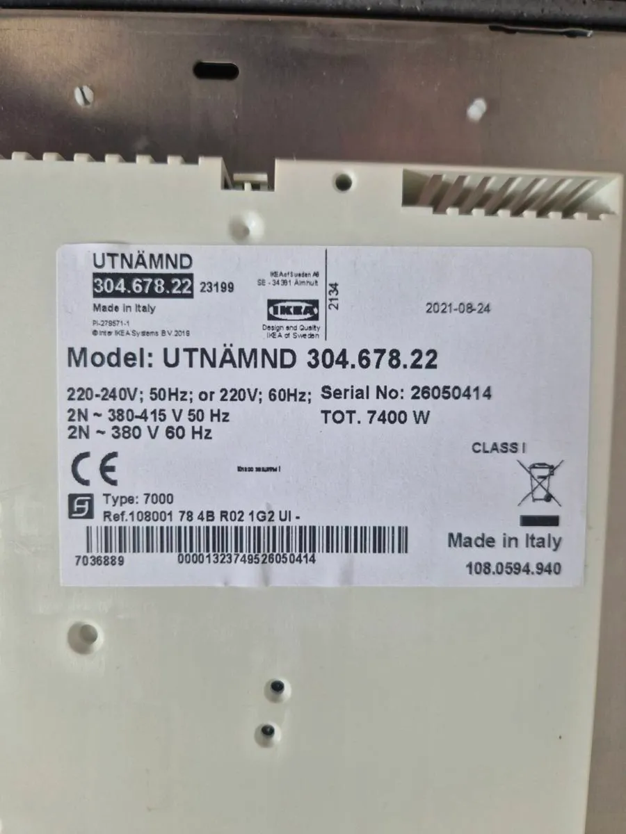 Induction Hob 4 zone 78x52 cm - Image 2