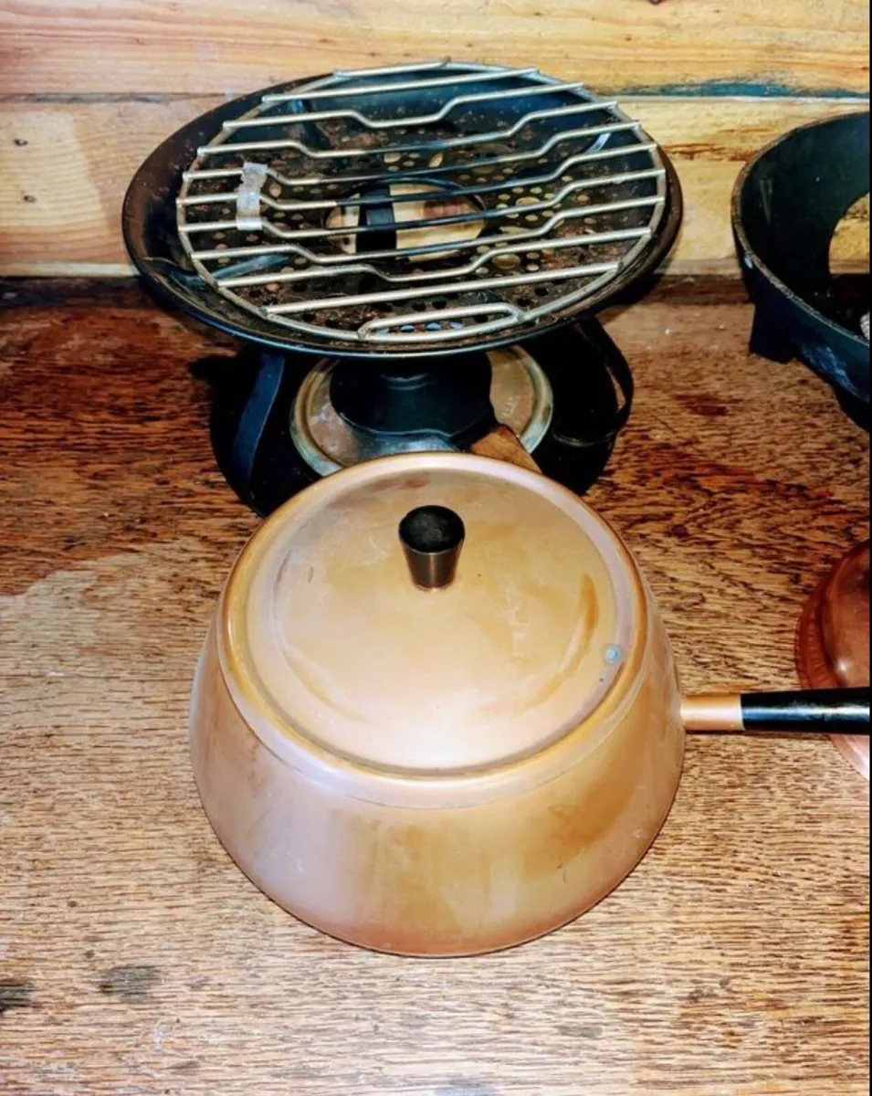 Mid century fondue set - Image 4
