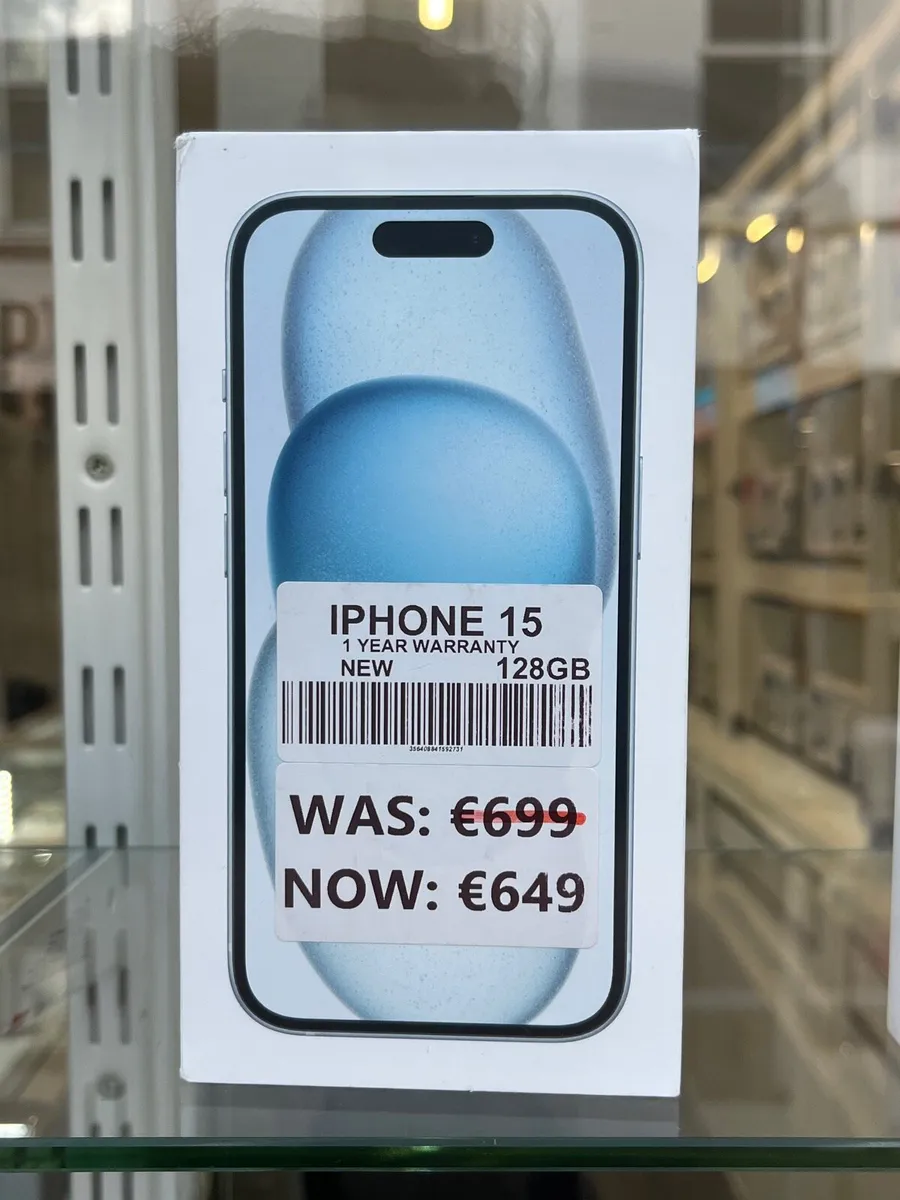 IPHONE 15 NEW 1 YEAR WARRANTY - Image 1