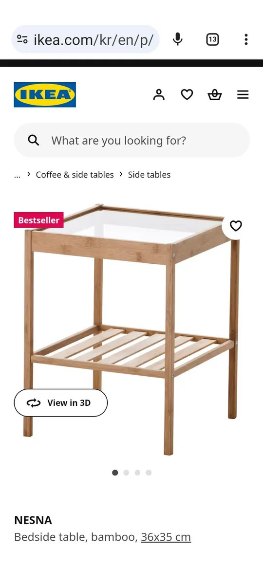 Bamboo lamp table or bedside table - Image 3