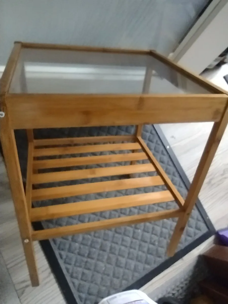 Bamboo lamp table or bedside table - Image 2