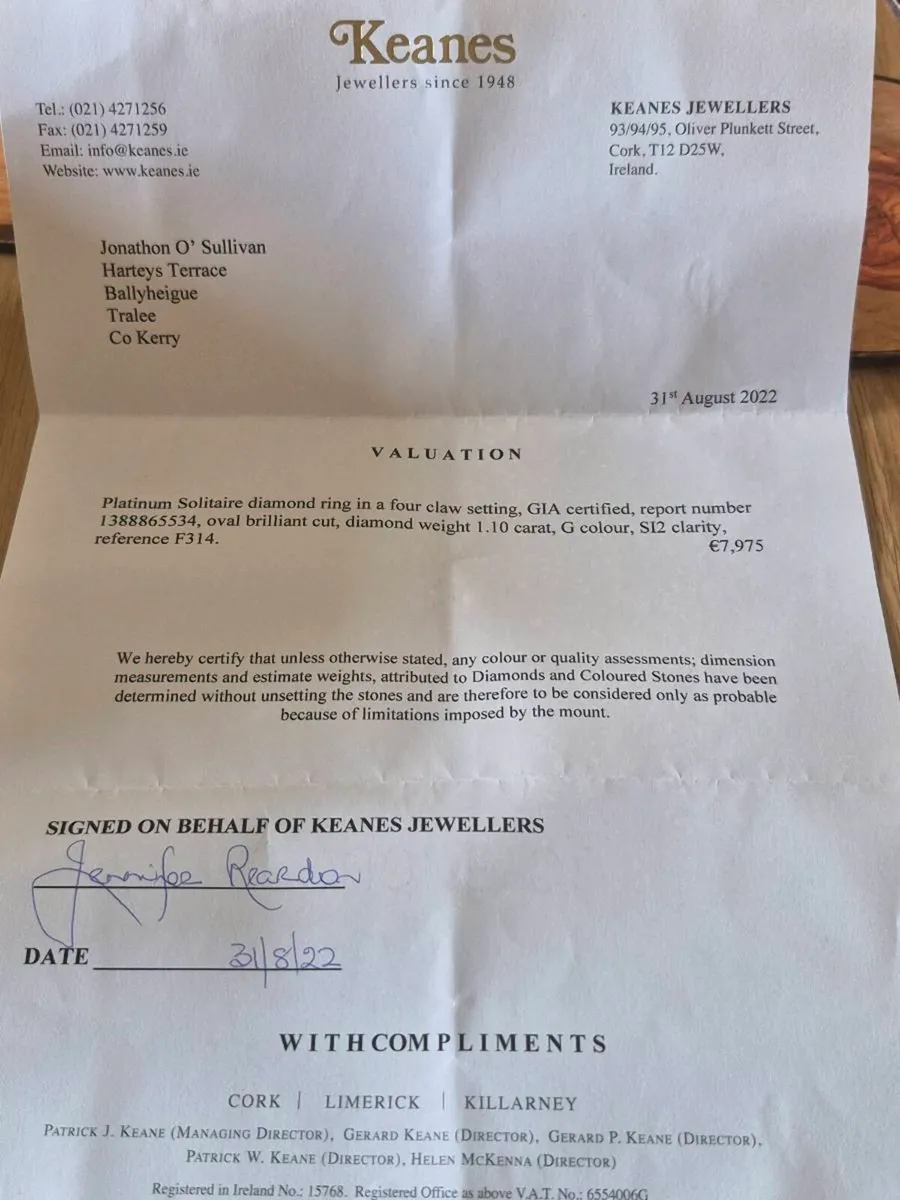 Diamond engagement ring - Image 3