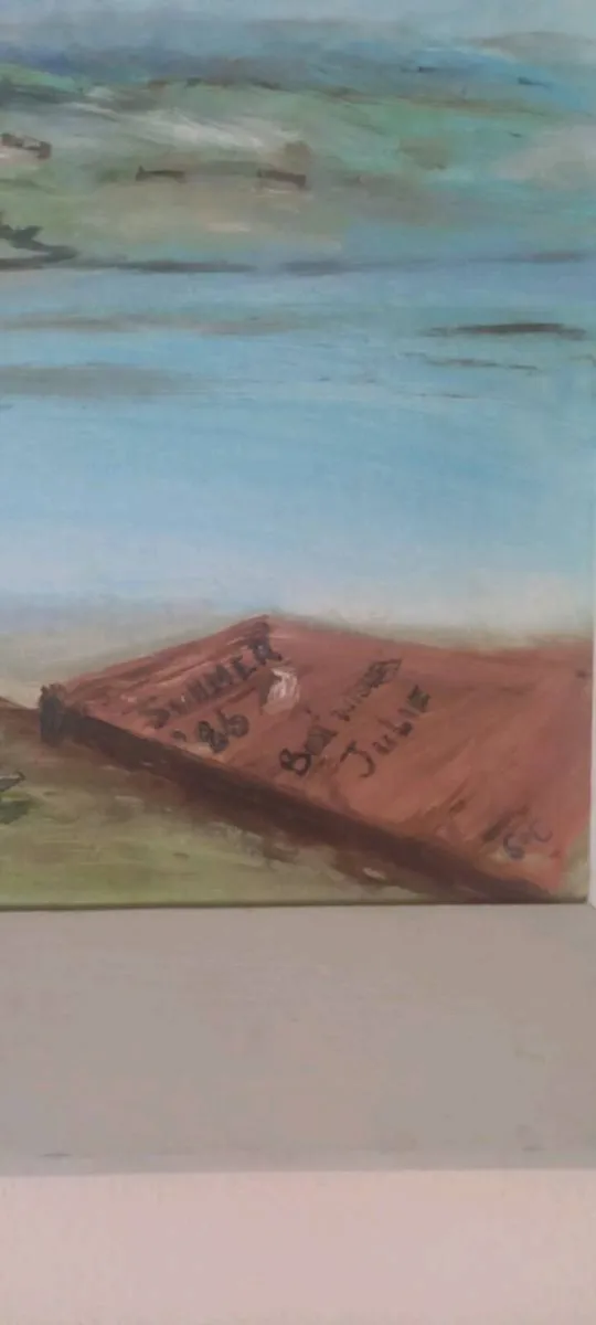 Nice Vintage (1986) framed & signed Painting - Image 3