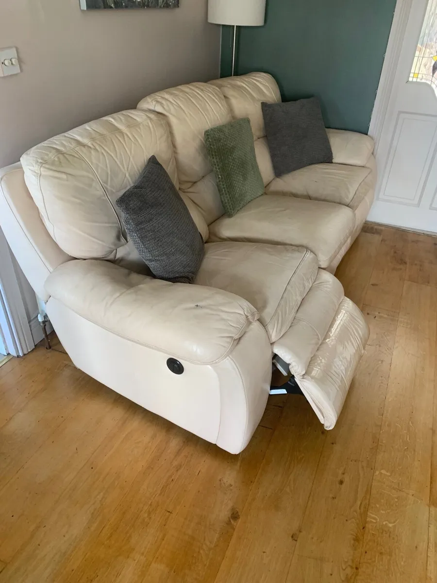 Two and three seater electric recliner sofa - Image 2