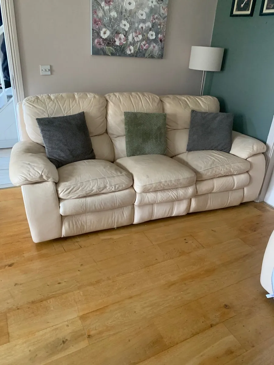 Two and three seater electric recliner sofa - Image 3