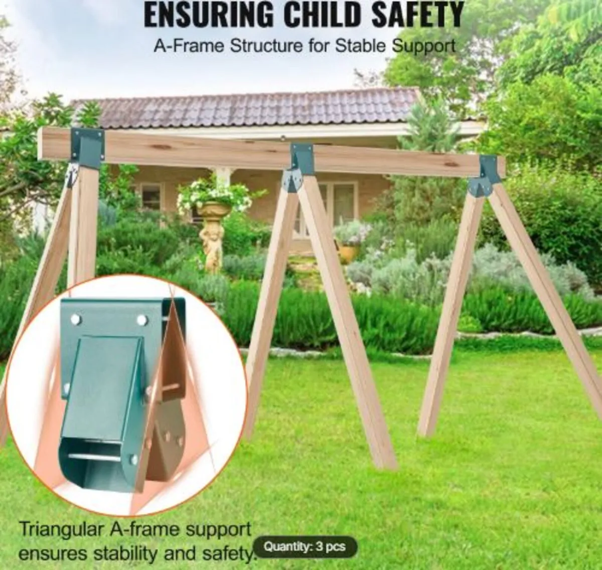 A-Frame Middle Swing Set Brackets, Heavy Duty - Image 2