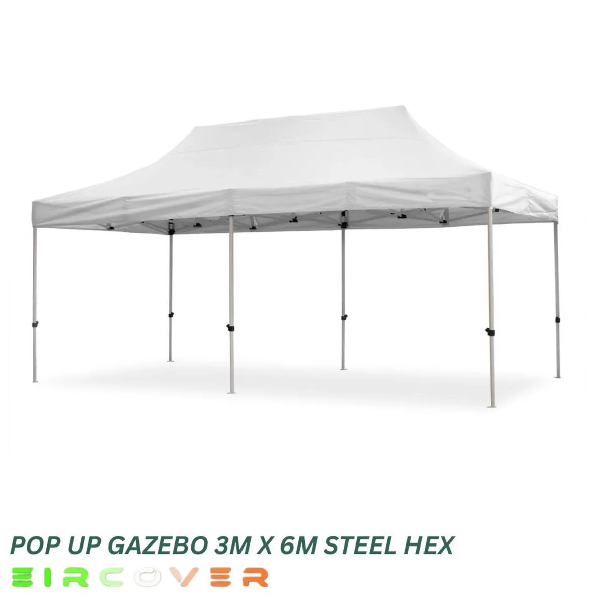 Heavy Duty Pop Up Gazebo Steel 40mm Hex 3m x 6m - Image 4