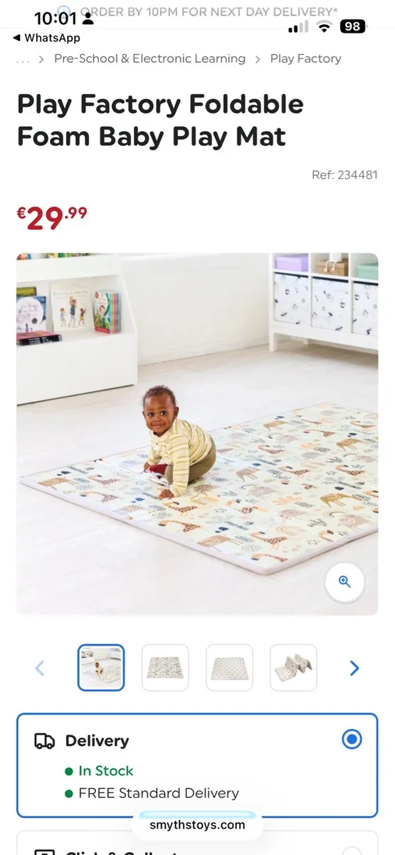 Kids Playpen & Reversible Mat - Image 2