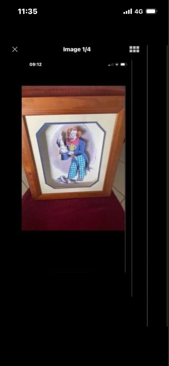 3 D Clown Pucture- Rabbit out of a hat - Image 1