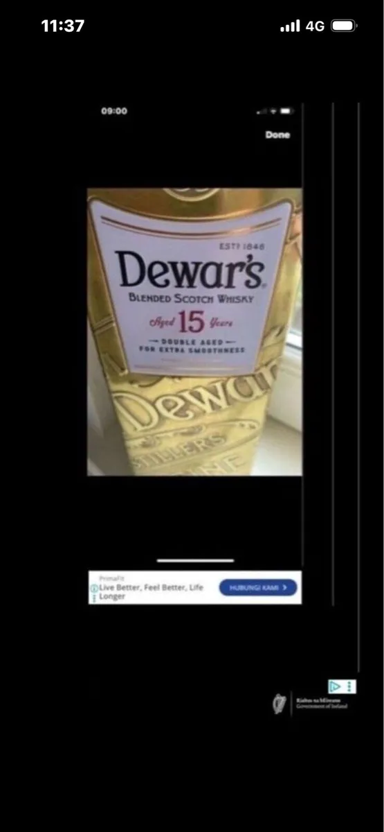 Dewars 15 Yrs Aged Metal Display Box - Image 1